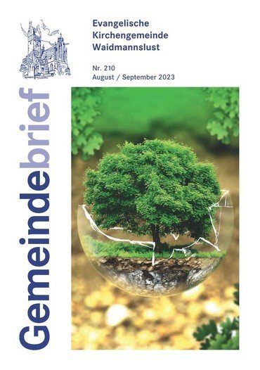 Titelblatt Gemeindebrief Waidmannslust August / September 2023