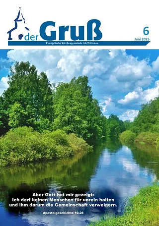 Foto vom Titelbild des aktuelles Gemeindebriefes Alt-Wittenau