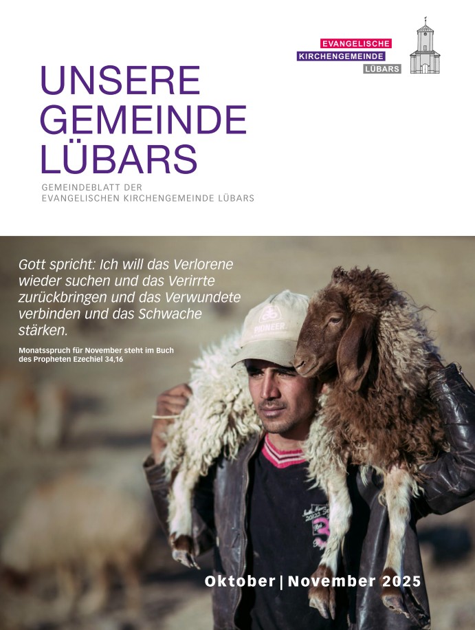 Foto Titelblatt Gemeindebrief Lübars Oktober/November 2025