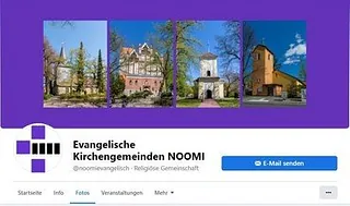 Bild mit Facebook-Header des Facebook-Kanals "Evangelische Kirchengemeinden NoOMi"