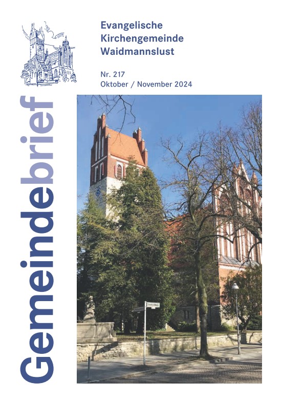 Foto Titelblatt Gemeindebrief Waidmannslust Oktober/November 2024