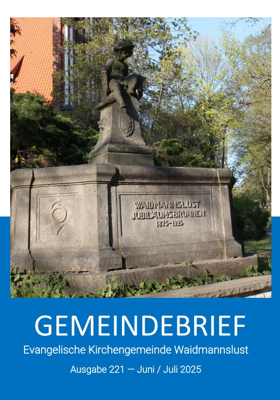 Foto Titelblatt Gemeindebrief Waidmannslust Juni/Juli 2025 