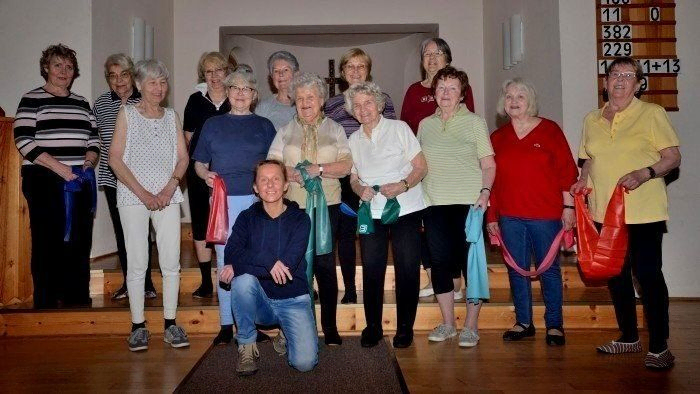 Gruppenfoto der Donnerstags-Gymnastikgruppe Lübars