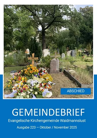 Foto Titelblatt Gemeindebrief Waidmannslust Oktober / November 2025