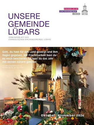 Foto Titelblatt Gemeindebrief Lübars Oktober / November 2026