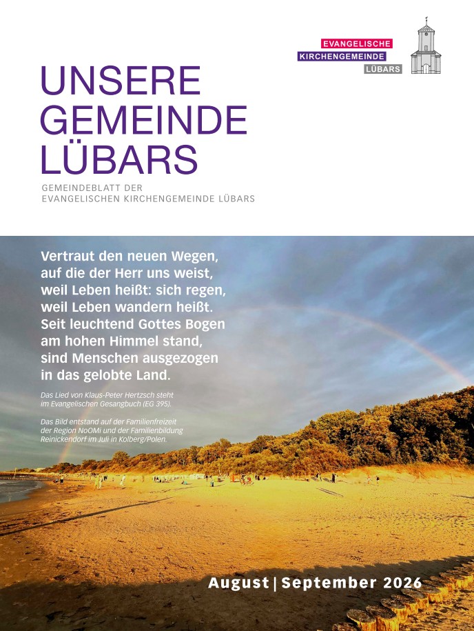Foto Titelblatt Gemeindebrief Lübars August / September 2026